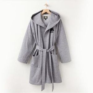 Roots salt and pepper unisex hooded robe size S/M - light wear